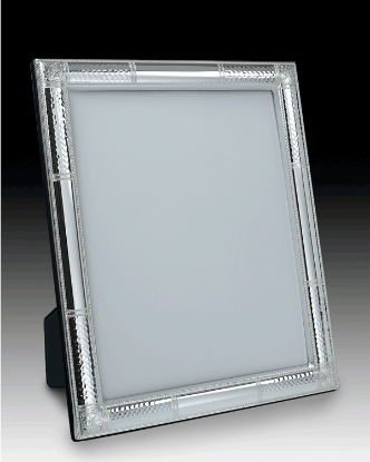 Picture of 5x7 Sterling Silver 'Hammered' Picture Frame by the925inc