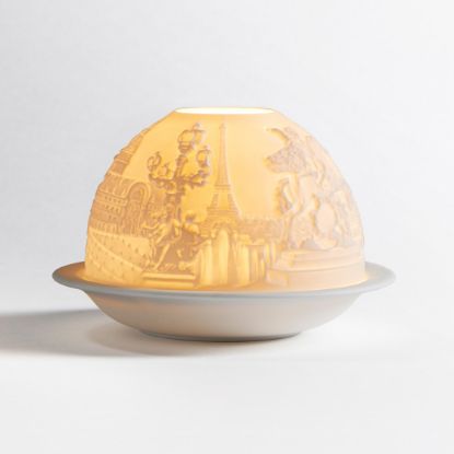 Picture of Bernardaud Porcelain 'Paris Monuments' Votivelight Candle Holder