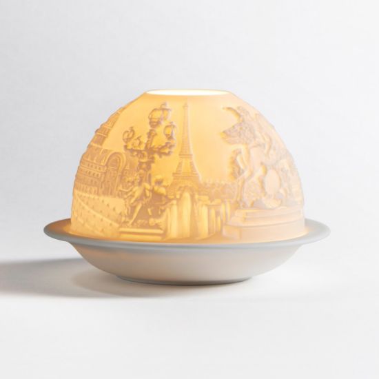Picture of Bernardaud Porcelain 'Paris Monuments' Votivelight Candle Holder