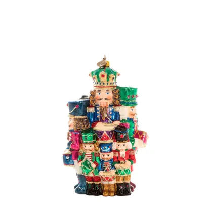 Picture of Jay Strongwater Twelve Drummers Drumming Glass Ornament