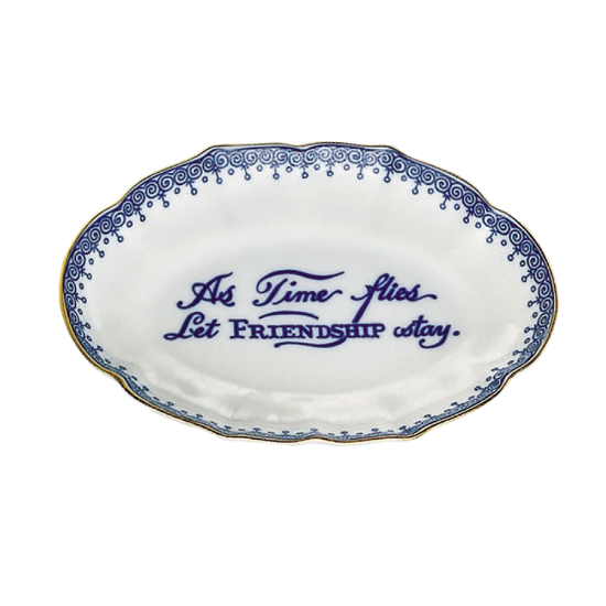 Picture of Mottahedeh 'As Time Flies Let Friendship Stay' Ring Tray