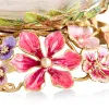 Picture of Jay Strongwater Cornelis Dutch Floral Glass Bowl