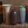 Picture of Rookwood for Mottahedeh 'Lozenge' Vase in Red & Black