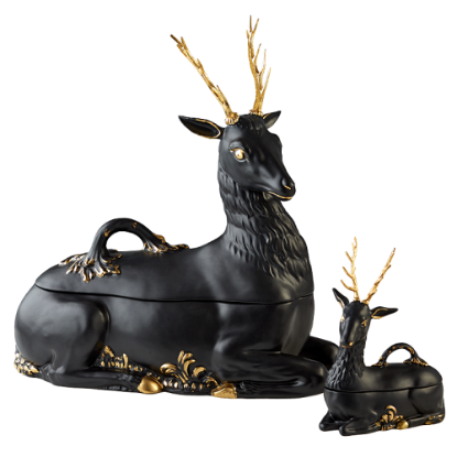Picture of Mottahedeh 'Tony Duquette Collection' Small Decorative Stag Tureen