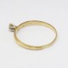 Picture of Vintage 10k Yellow Gold & Diamond Solitaire Engagement Ring with Milgrain Detailing