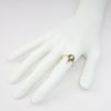 Picture of Antique Edwardian 14k Yellow Gold Filigree, Pearl, Synthetic Ruby & Diamond Ring
