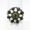 Picture of Vintage 9k Yellow Gold, Blue Sapphire & Opal Thai Princess Ring