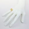 Picture of Custom 14k Yellow Gold, Diamond & Pearl Art Nouveau Woman's Face Bypass Ring