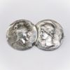 Picture of Antique George Shiebler Sterling Silver Homeric Medallions Brooch #882