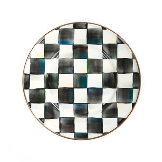 Picture of MacKenzie-Childs Set Of 2 Enameled Courtly Check Salad/Dessert Plates