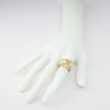 Picture of 14K Yellow Gold Leaf Diamond Ring 