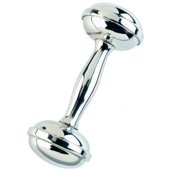 Picture of Straight Baby Cup & Rattle Set by Salisbury Silversmiths