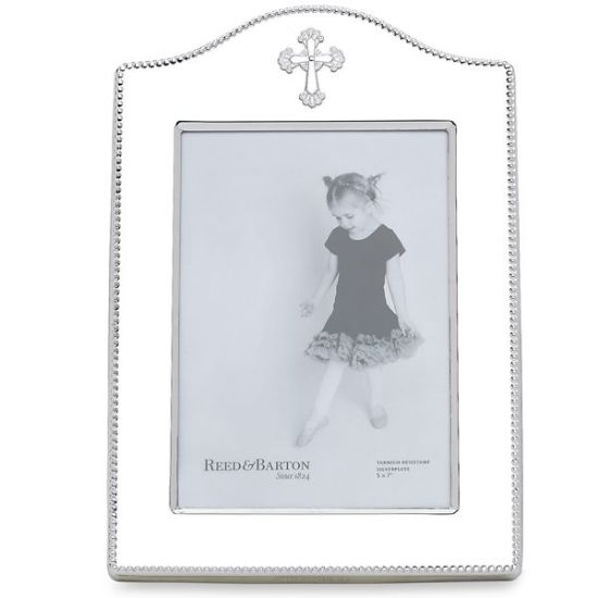 Picture of Reed & Barton Abbey Cross Silver Plate 5"x 7" Frame
