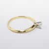 Picture of Vintage 14k Yellow Gold & Round Brilliant Cut Diamond Solitaire Engagement Ring