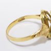 Picture of Vintage Egyptian 20k Yellow Gold & Turquoise Scarab & Papyrus Ring