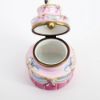 Picture of Limoges Porcelain Wedding Cake Trinket Box with Bride & Groom Cake Toppers & Surprise Engagement Ring Inside 
