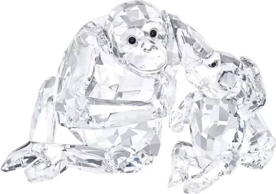 Picture of Swarovski - Chimpanzee & Baby