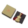 Picture of Wallace 2023 2nd Edition 24k gold plated Violin Ornament, NEW in Box