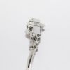 Picture of 14k White Gold Diamond Flower Necklace 
