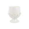 Picture of Vietri Rustic Garden Small White Acanthus Footed Cachepot