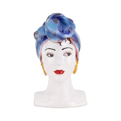 Picture of Vietri Sicilian Heads Vase - Silk Scarf