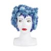 Picture of Vietri Sicilian Heads Vase - Blue Bubbles