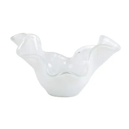 Picture of Vietri Onda Glass Medium White Bowl