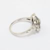 Picture of Antique 14k White Gold Order of the Eastern Star Ring with Diamond Accents & Tiny Gavels on Each Side