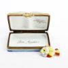Picture of Limoges Porcelain Cookbook with Bouillabaisse Recipe Trinket Box with Surprise Fish Inside