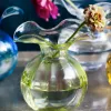 Picture of Vietri Hibiscus Glass Bud Vase - Green