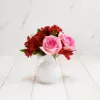 Picture of Vietri Hibiscus Glass Small Bud Vase - White