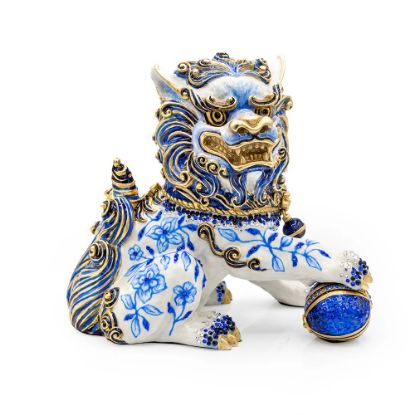 Picture of Jay Strongwater 'Shi' Foo Dog Statue