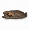 Picture of Antique Bradley & Hubbard Cast Iron Rabbit with Clover Trinket Dish