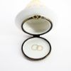 Picture of Limoges Porcelain Wedding Cake with Two White Doves Topper Trinket Box with Surprise White Heart Inside
