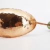 Picture of Ben & Lael Large Copper Serving Spoon with Burr Antler Handle