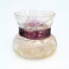 Picture of Antique Pallme-Konig Iridescent Clear Crackle Vase with Purple Glass Neck