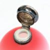 Picture of Victorian Era Webb Satin Peachblow Glass Perfume Bottle with Silver Plated Lid