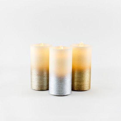 Picture of One Hundred 80 Degrees Yellow Gold Water Wick Candle With Remote