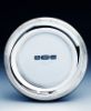 Picture of 4" Round Sterling Silver 'Ribbon & Reed' Picture Frame by the925inc