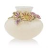 Picture of Jay Strongwater Holland Leaf and Flower Vase - Flora