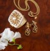 Picture of Jay Strongwater Schuyler Bejeweled Compact - Topaz