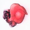 Picture of Daum Small Rose Passion Bowl in Red & Purple Crystal