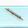 Picture of Victorian Era 10K Rose Gold Filigree Bar Brooch With Sapphire Center