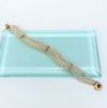 Picture of Vintage 14K Gold, Natural Pearl & Rubellite Triple Strand Bracelet