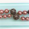 Picture of 'The Daily Double' Heidi Daus Necklace Pair In Mauve With Removable Clasp