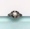 Picture of 1920'S Platinum, Diamond & Synthetic Sapphire Ring