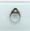 Picture of Art Deco Era 14K White Gold Filigree & Chrysoprase Ring