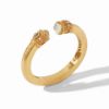 Picture of Julie Vos Monaco - Monaco Demi Cuff In Iridescent Bahamian Blue
