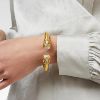 Picture of Julie Vos Monaco - Monaco Demi Cuff In Iridescent Coral