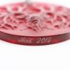 Picture of Lalique 2019 Annual 'Renne' Reindeer Ornament in Rouge/Red 